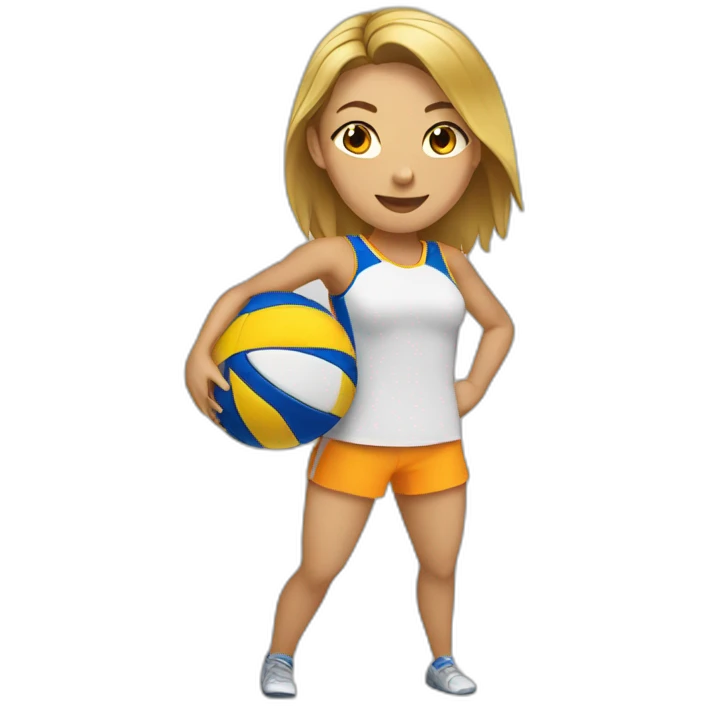 Voley player female playing emoji