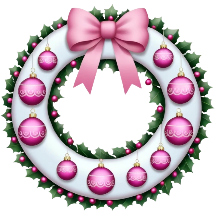 white and pink christmas reef emoji