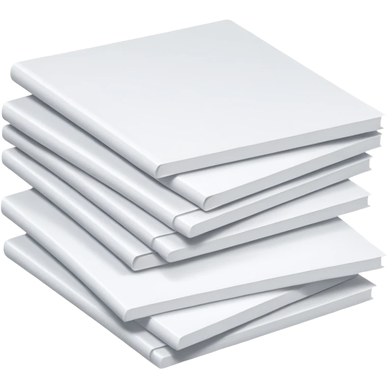 three white papers with text emoji