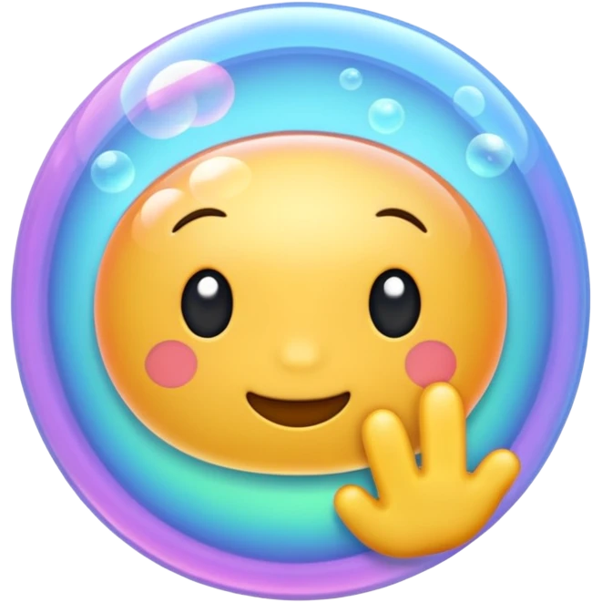 bubble that spells hello emoji