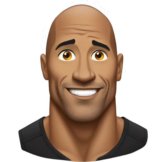 the Rock emoji