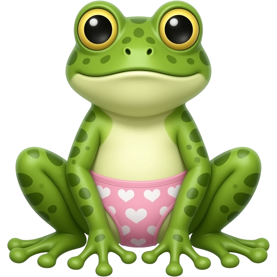 Frog with a Panties emoji