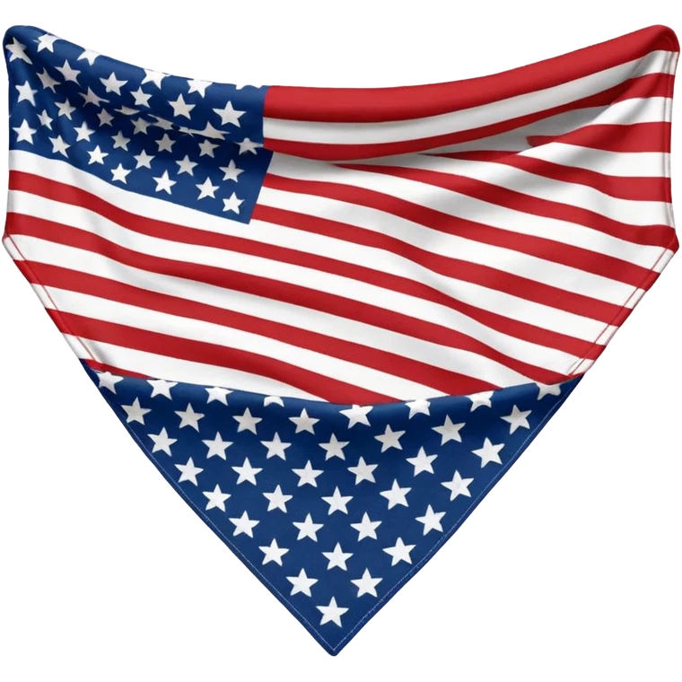 American flag bandana emoji