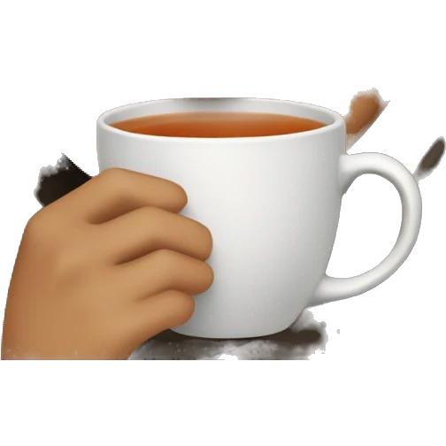 Girl with medium skin colour and dark hair that’s medium lenght and straight with a blanket over her drinking tea emoji