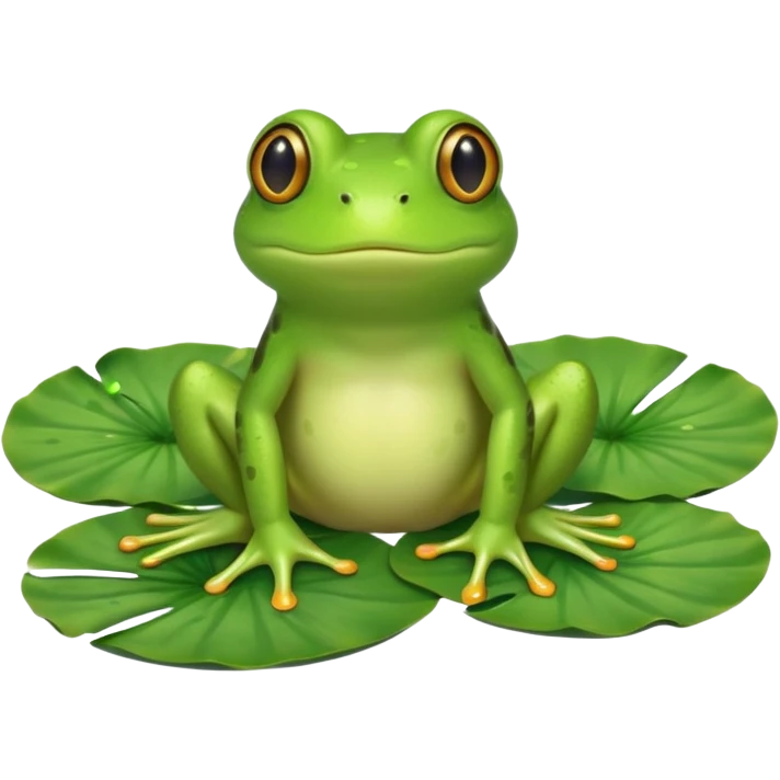 a green frog emoji