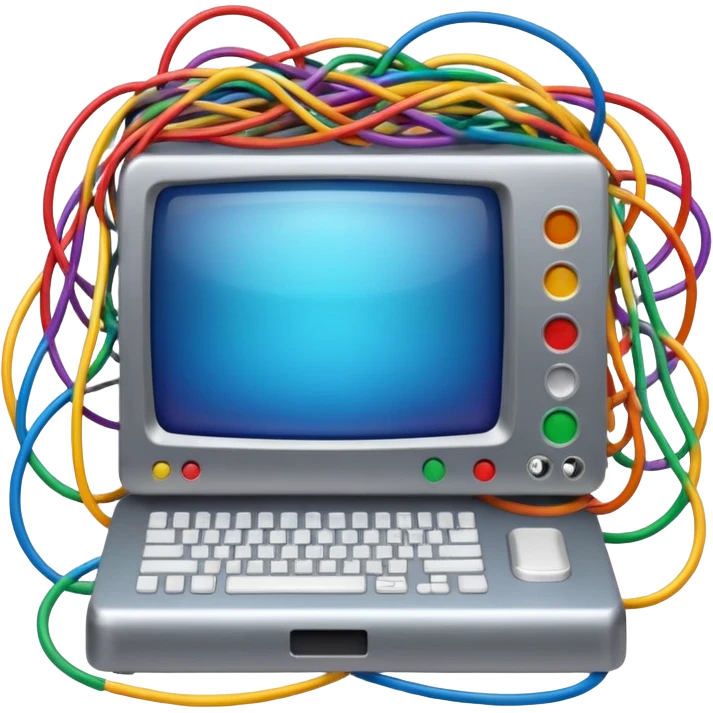 crazy computer emoji