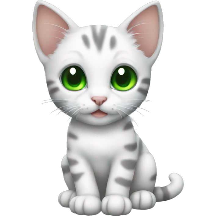 Bangel small kitten with green eyes emoji