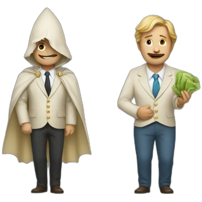 Un chauve et un riche emoji