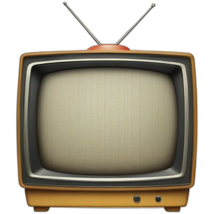 retro tv, with static noise on the screen emoji