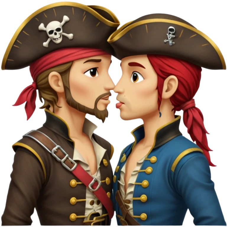 Pirates in love emoji