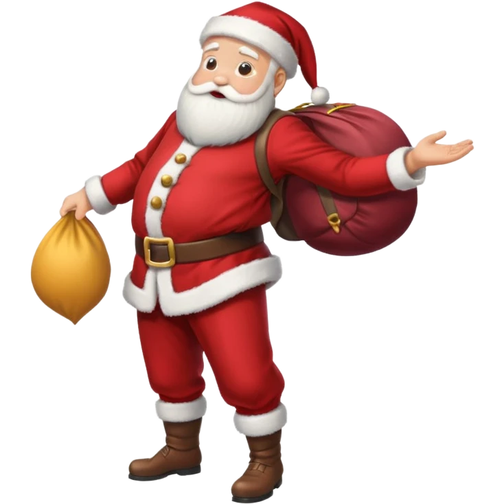 santa bending over emoji
