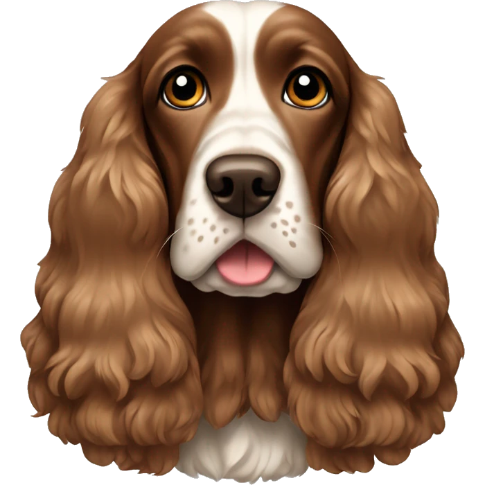 brown english cocker spaniel emoji