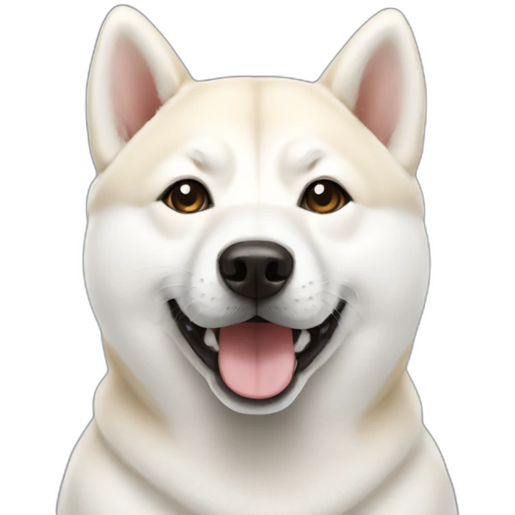 White Shiba emoji