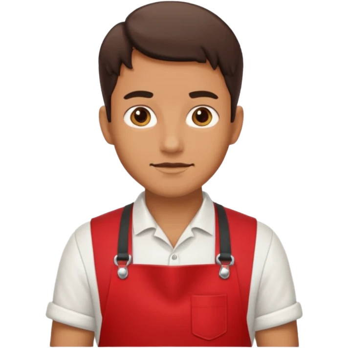 man red apron  emoji