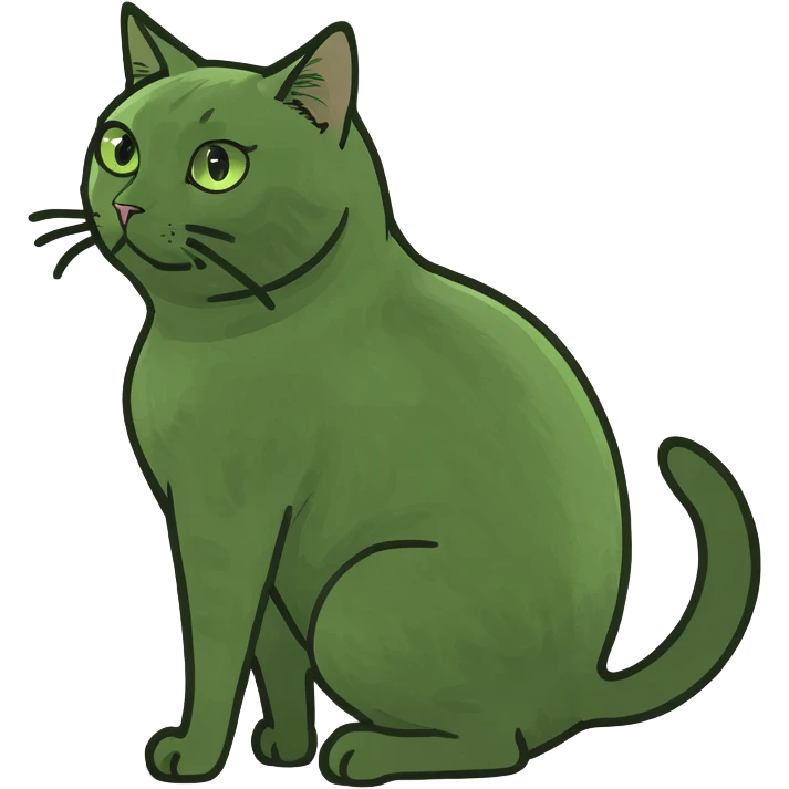 Cat with butt emoji