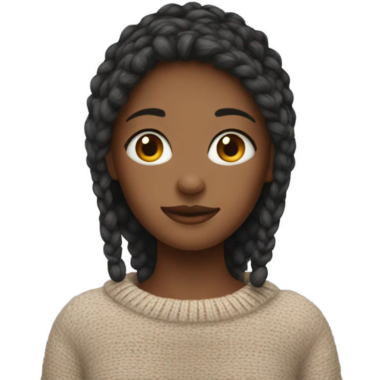 Girl in a Cozy sweater  emoji