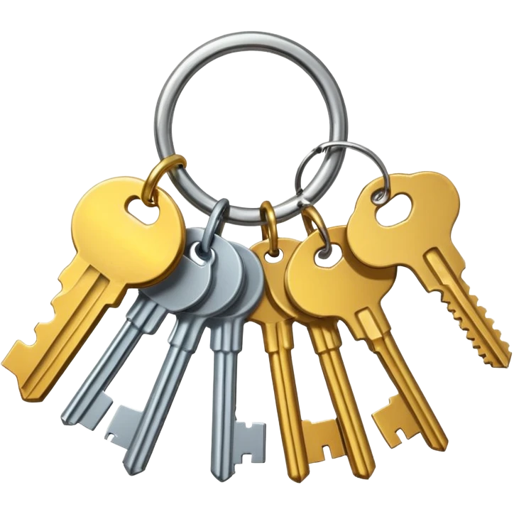 schlüsselbund mit vielen schlüsseln emoji