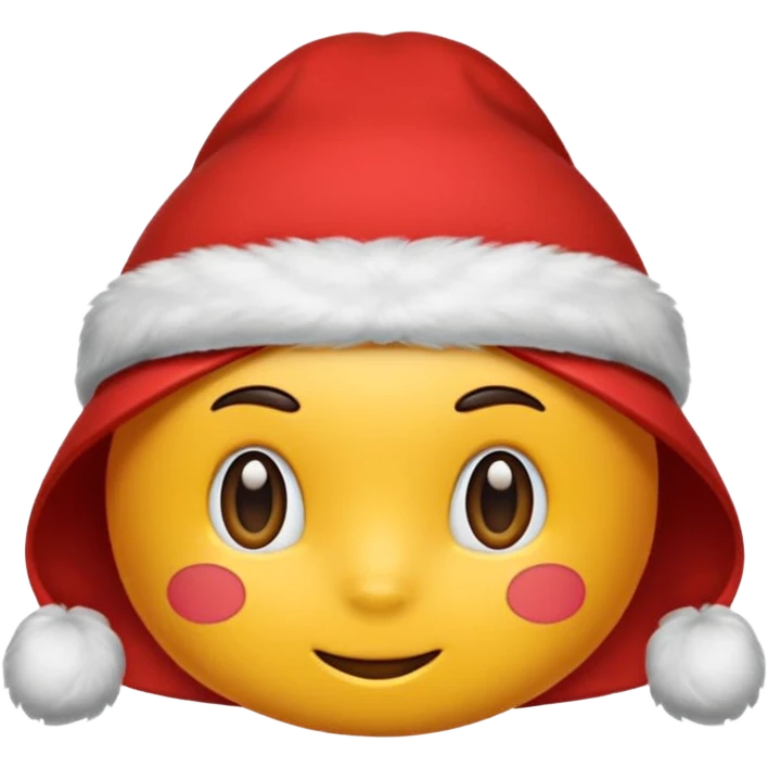 Новогодняя шапка emoji