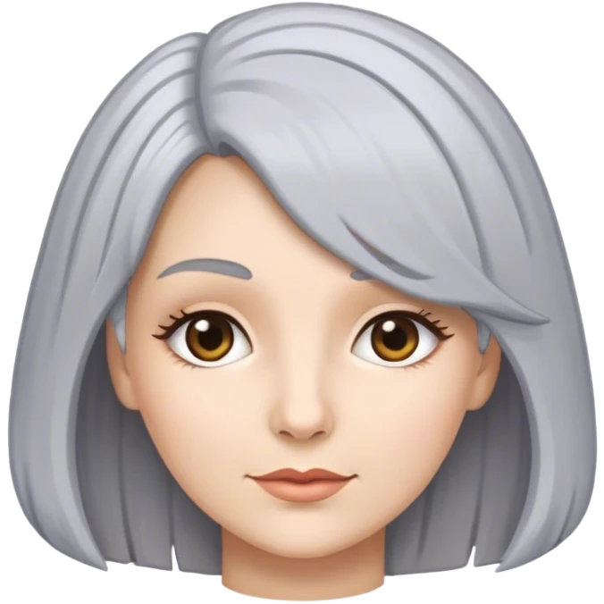 Woman with gray powdered wig emoji