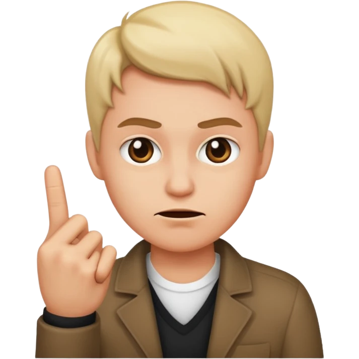 Sassy face with middle finger emoji