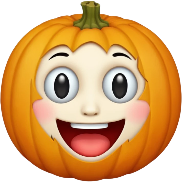 fall ecstatic emoticon artsy white backgroudn slightly creepy emoji