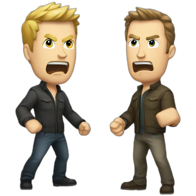 Geoff keighley fighting angry Joe emoji