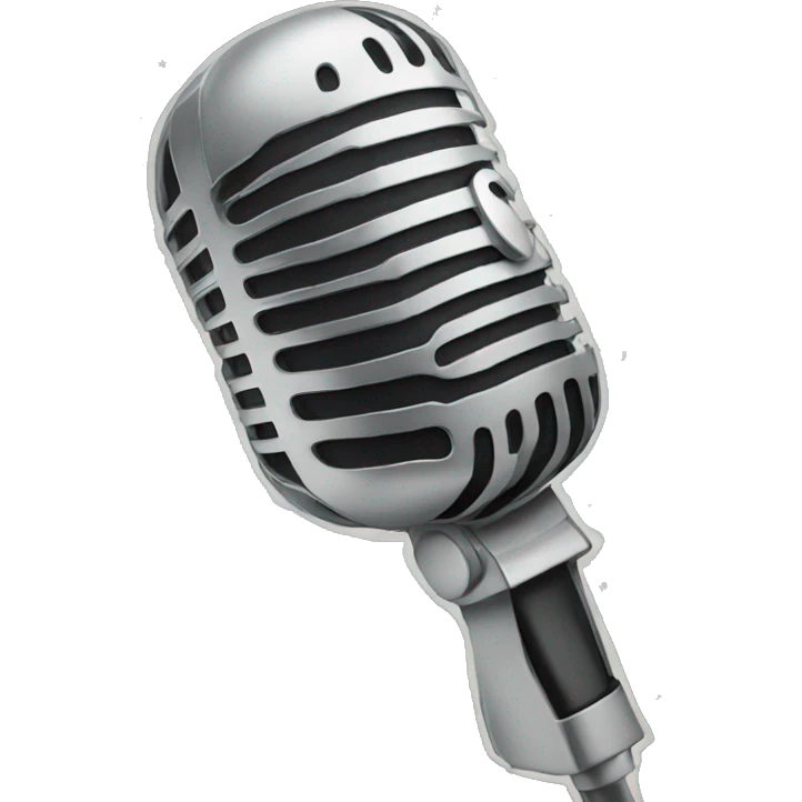 microphone, christmas songs emoji