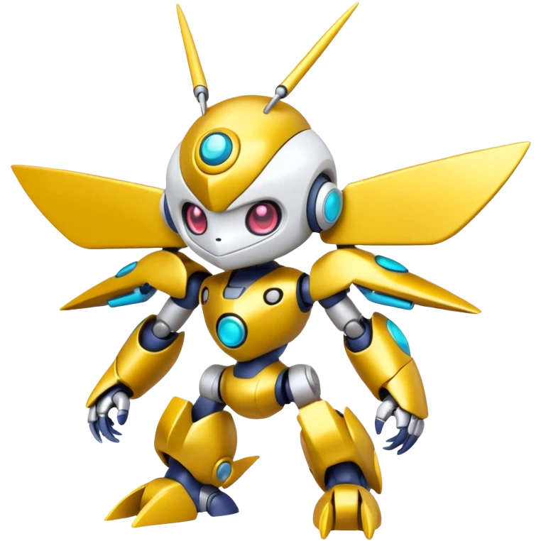 tiny cyber kawaii Fakémon-Pokémon-Medabot full body emoji