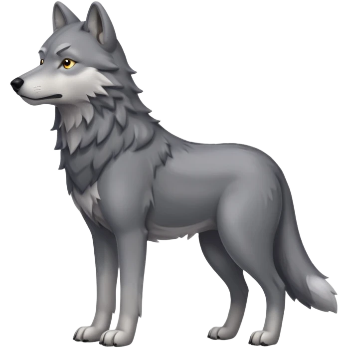 wolf ,full body. emoji