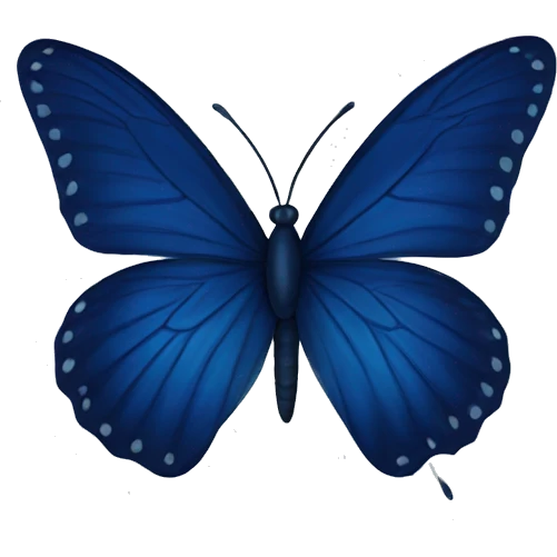 Navy blue butterfly  emoji