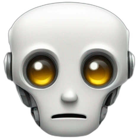 Sad robot emoji