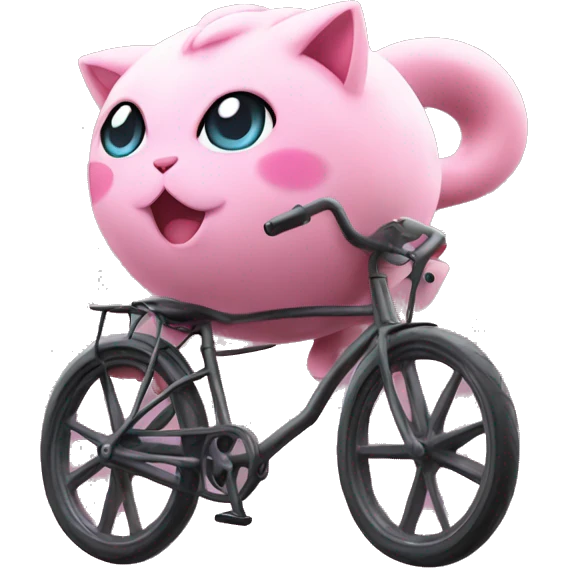 Jigglypuff on a bike emoji