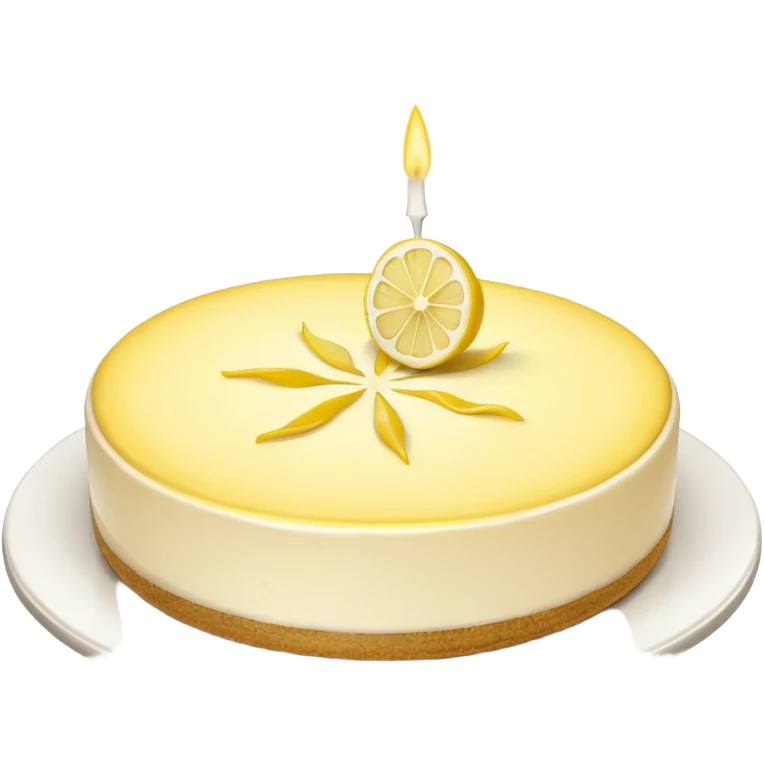 Vanilla / lemon cheesecake emoji