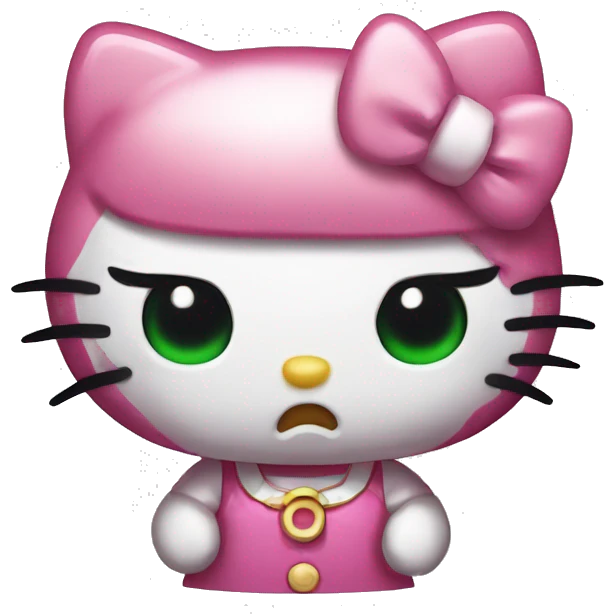 Angry hello kitty  emoji