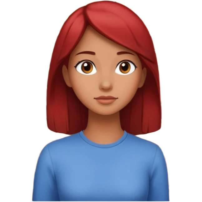 woman side profile standing next to a brick wall of which she is both just behind and just outside of, looking past the edge of the brick wall into the empty space emoji