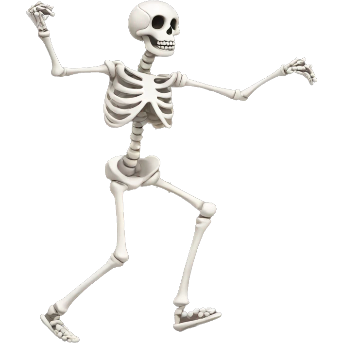 dancing skeleton emoji
