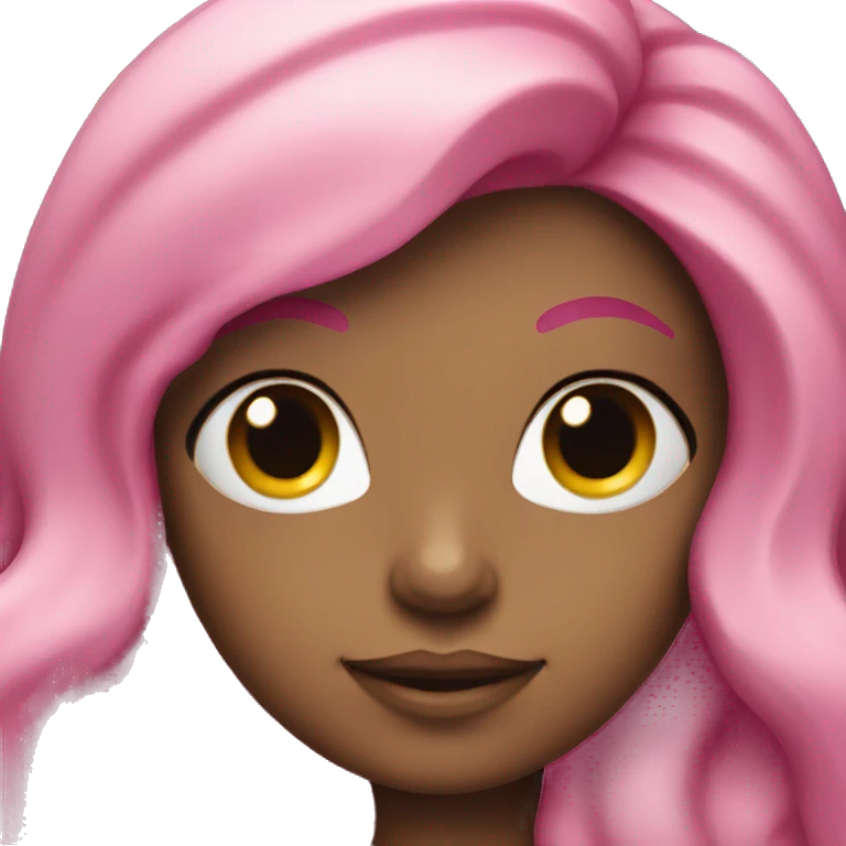 Mermaid with pink and teal hair emoji