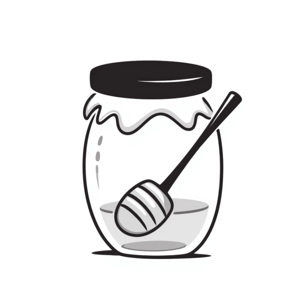 transparent honey jar emoji