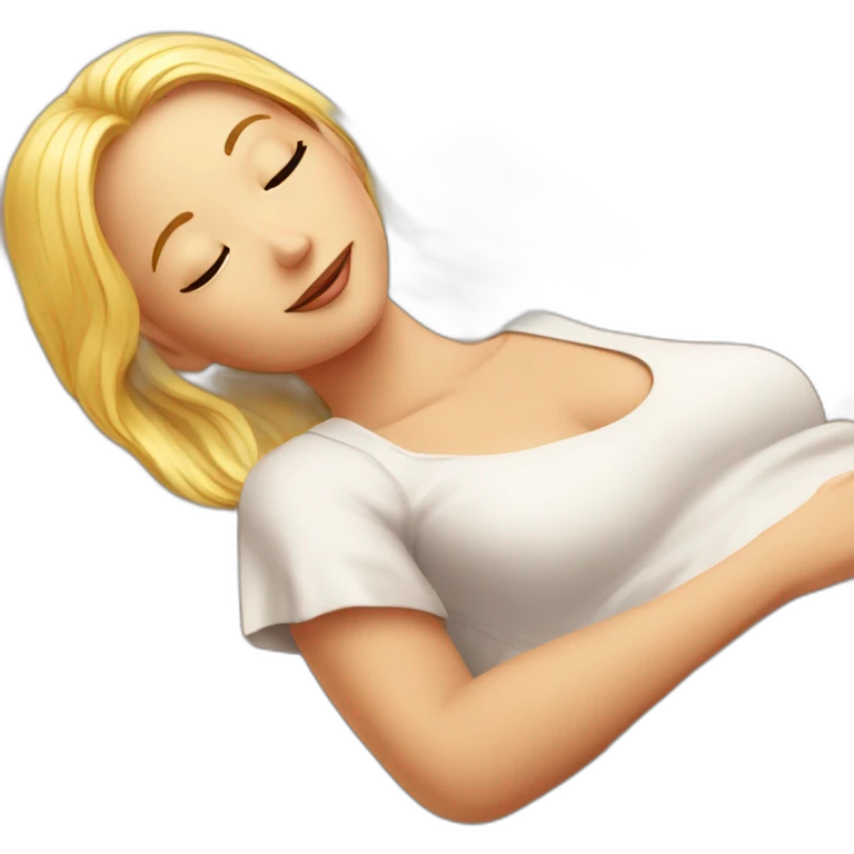 blonde girl red skin sunbathing with a book  emoji