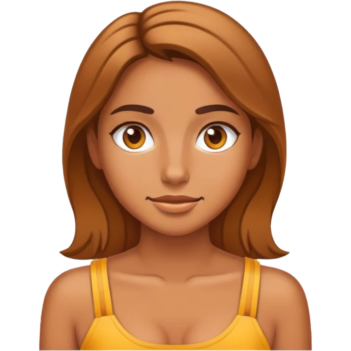 tan girl with tan lines emoji