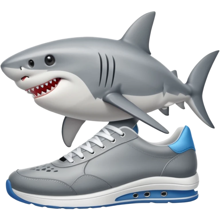Shark wearing shoes  emoji