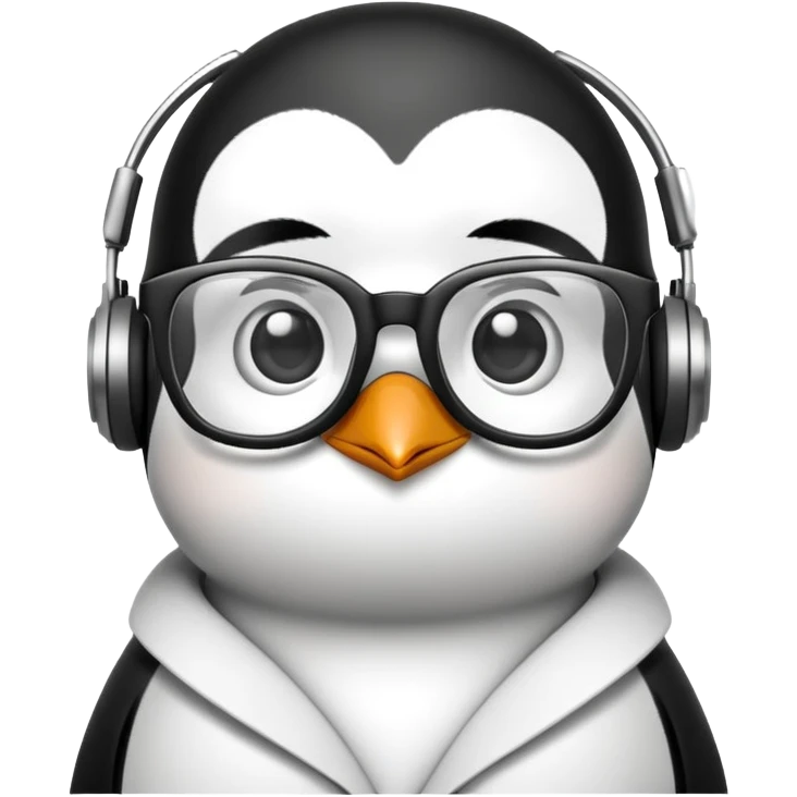 penguin programmer emoji