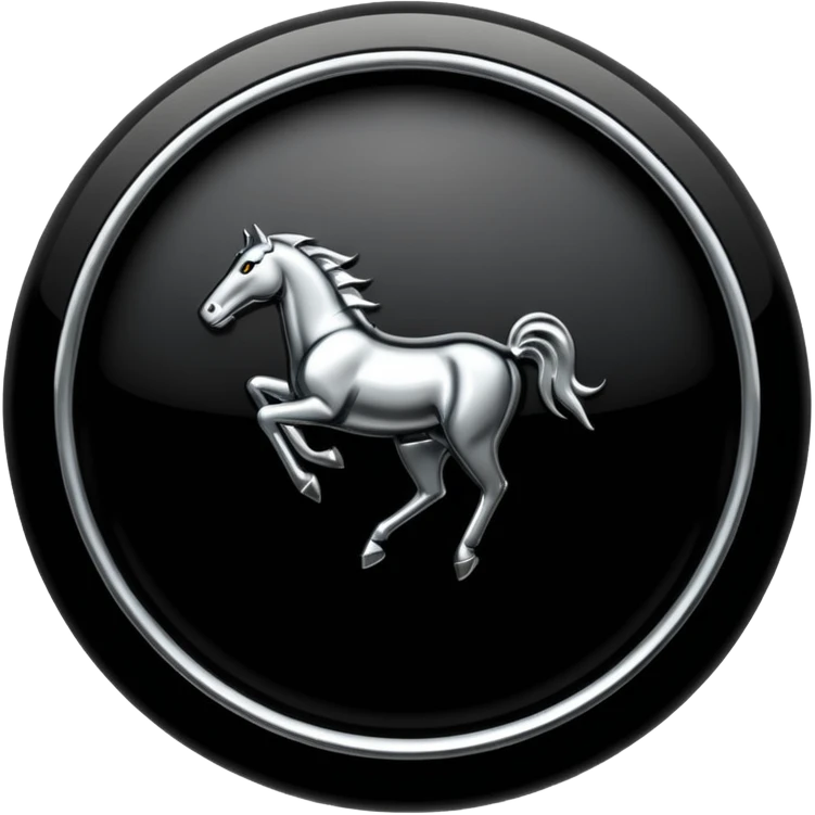 Símbolo da ferrari preto emoji