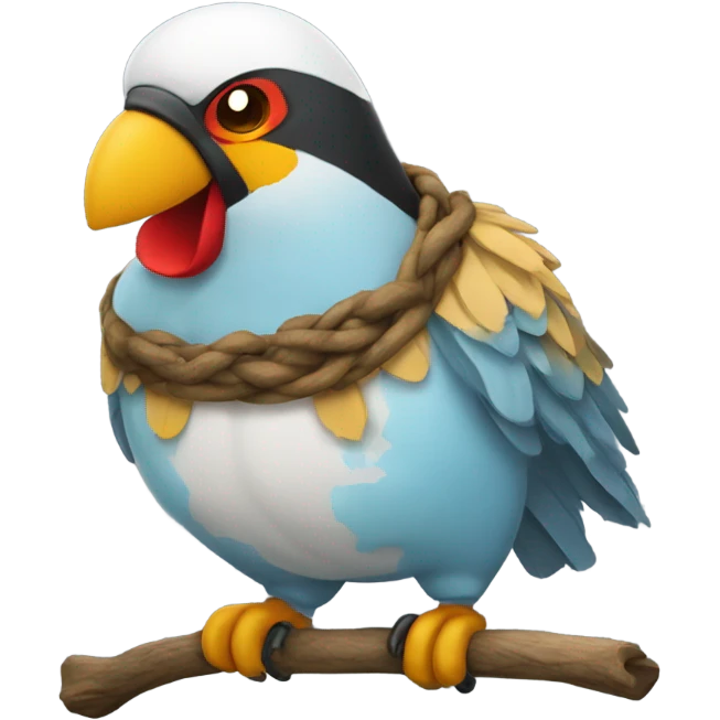 Un pájaro fumando emoji