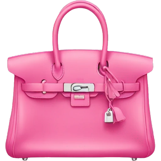 Pink Hermes bag emoji