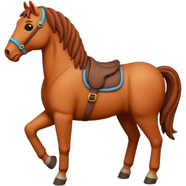 Horse made by clay emoji