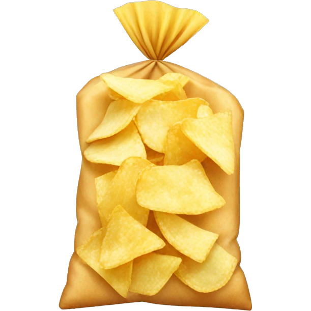 plain bag of chips emoji