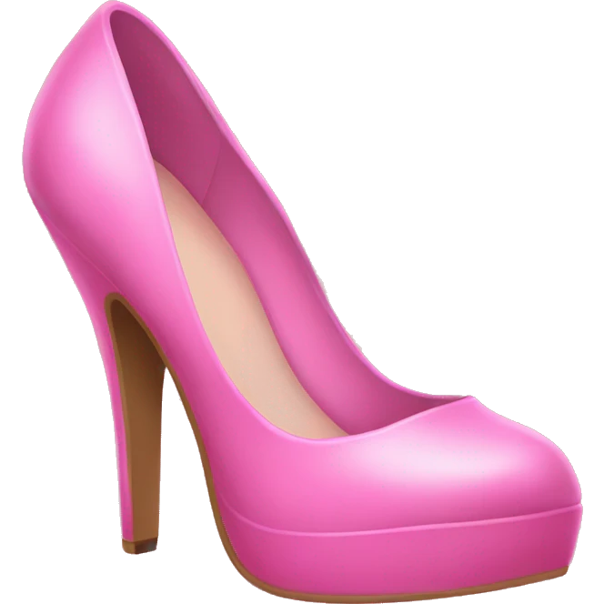 big pink heels emoji