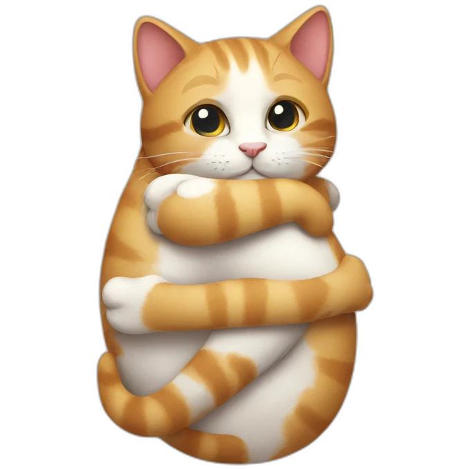 hugging face cat emoji
