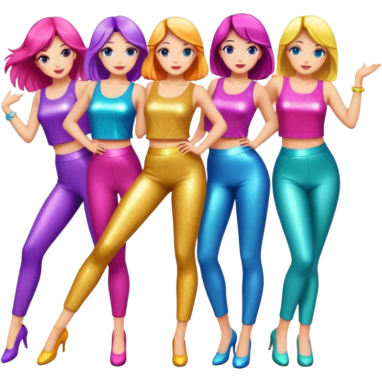 Glitter force emoji